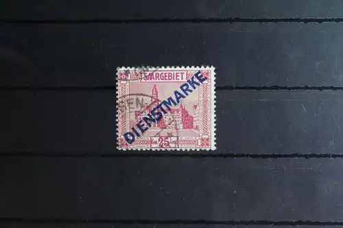 Saargebiet Dienstmarken 14I PF IV gestempelt geprüft Hoffmann BPP #FY947