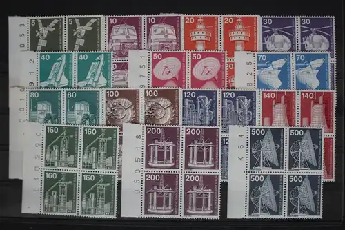 Berlin 494-507 postfrisch Viererblocks mit Rand #FY245