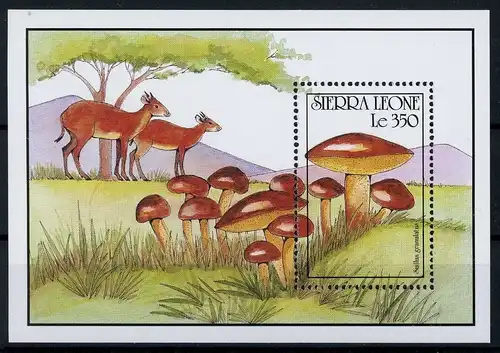 Sierra Leone Block 149 postfrisch Pilze #1G171