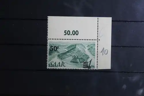 Saarland 238ZI postfrisch Eckrand, geprüft Hoffmann BPP #FX208
