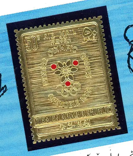 Jemen arab. Republik Folder mit 612 A postfrisch Olympiade Grenoble #1J041