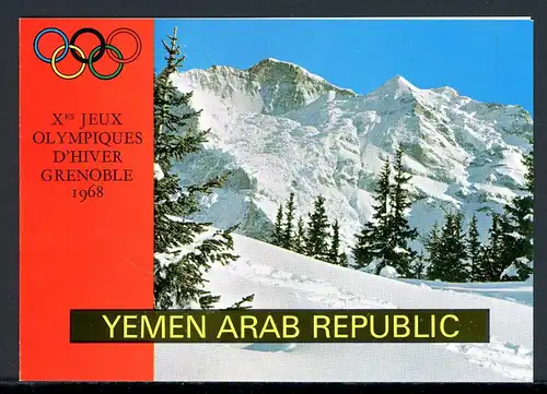 Jemen arab. Republik Folder mit 612 A postfrisch Olympiade Grenoble #1J041