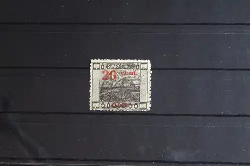 Saargebiet 74 gestempelt geprüft Hoffmann BPP #FY790