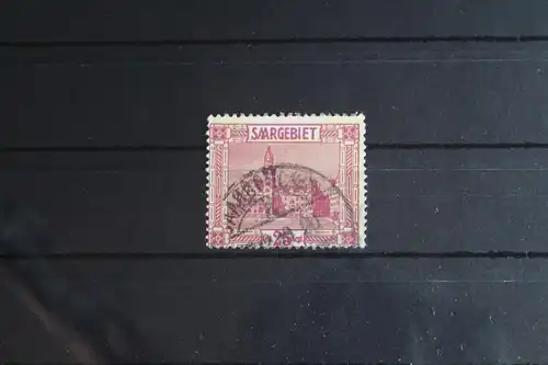 Saargebiet 100VII gestempelt Plattenfehler, geprüft Hoffmann BPP #FY813