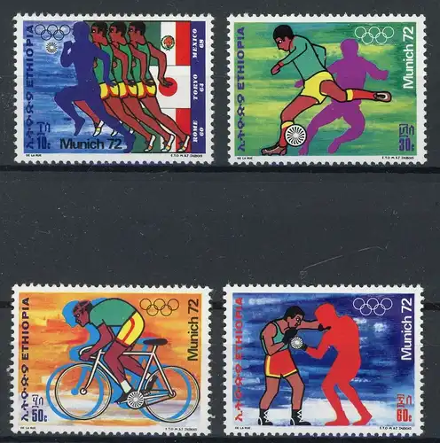 Äthiopien 716-719 postfrisch Olympia München 1972 #1H401