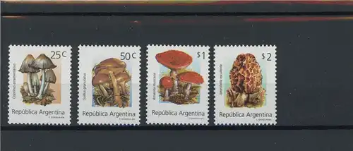 Argentinien 2181-2184 postfrisch Pilze #1G303