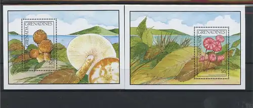 Grenada/ Grenadinen Block 223-224 postfrisch Pilze #1G336