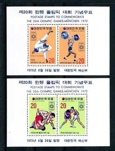 Korea Süd Block 354-355 postfrisch Olympia München 1972 #1J066