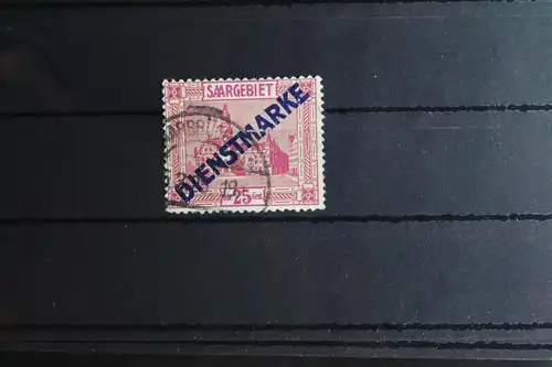 Saargebiet Dienstmarken 14I PF III gestempelt geprüft Hoffmann BPP #FY946