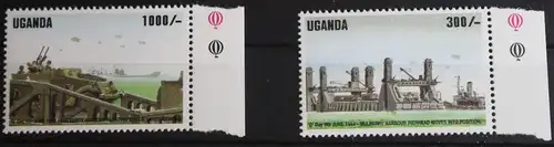 Uganda 1380-1381 postfrisch Geschichte 2. Weltkrieg #FR642