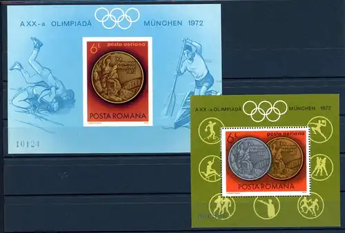 Rumänien Block 100-101 postfrisch Olympia München 1972 #1J080