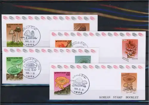 Südkorea M-Heft 1830-1833 postfrisch Pilze #1G189