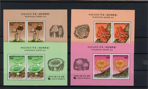 Südkorea Block 606-609 postfrisch Pilze #1G186