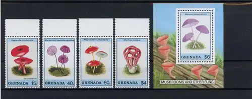 Grenada 2021-2028 unvollständig, Block 227 postfrisch Pilze #1G224
