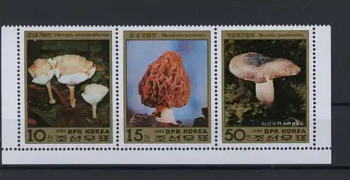 Korea Nord Dreierstreifen 2791-2793 postfrisch Pilze #1G199