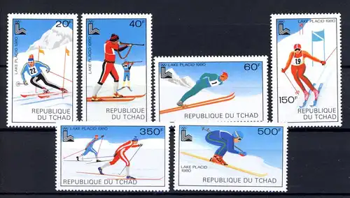 Tschad 877-882 postfrisch Olympia 1980 Lake Placid #1H606