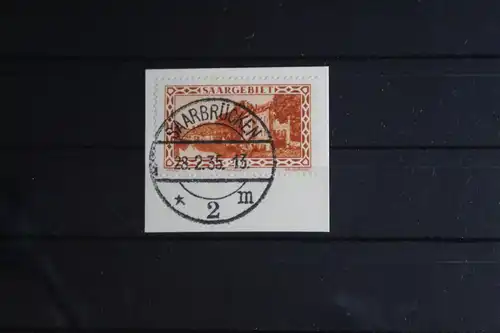 Saargebiet 110 gestempelt Stempeldatum letzter Tag der Gültigkeit #FY847