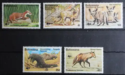 Botswana 182-186 postfrisch #FQ450