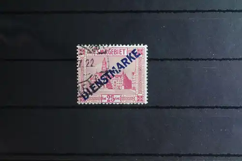 Saargebiet Dienstmarken 14I PF III gestempelt geprüft Hoffmann BPP #FY945