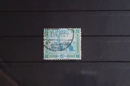 Saargebiet 99IV gestempelt Plattenfehler, geprüft Hoffmann BPP #FY811