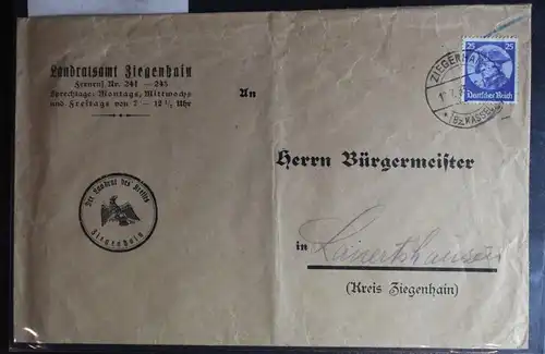 Deutsches Reich 481 auf Brief als Einzelfrankatur #BC596