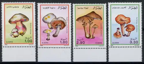 Algerien 1010-1013 postfrisch Pilze #1G301