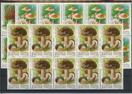 Ungarn Zehnerbogen 3708-3714 postfrisch Pilze #1G311