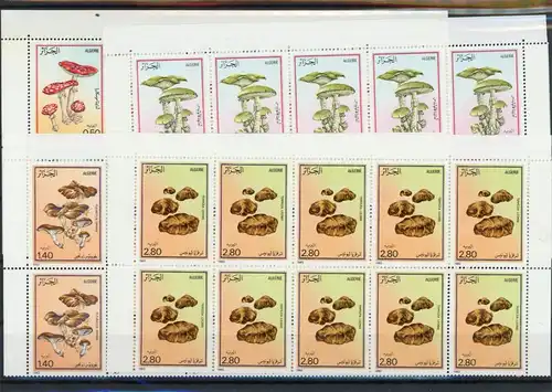 Algerien Zwanzigerbogen 827-830 postfrisch Pilze #1G281