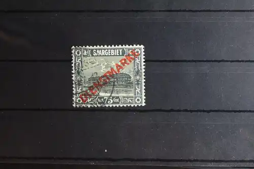 Saargebiet Dienstmarken 15 PF II gestempelt geprüft Hofmann BPP #FY953