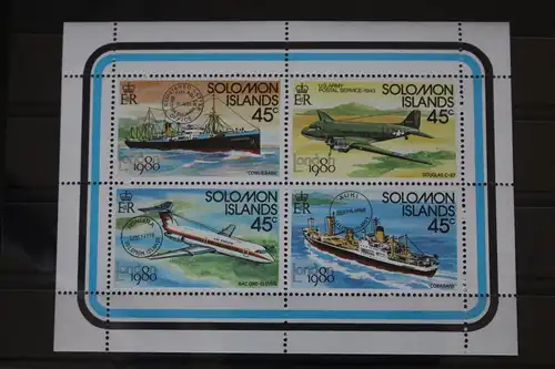 Salomoninseln 413-416 postfrisch Kleinbogen Schifffahrt #FR950