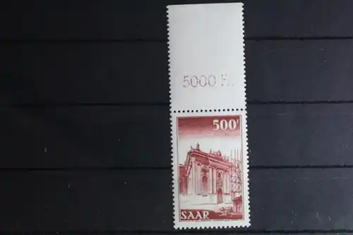 Saarland 337 postfrisch mit Oberrand ungefaltet #FX488