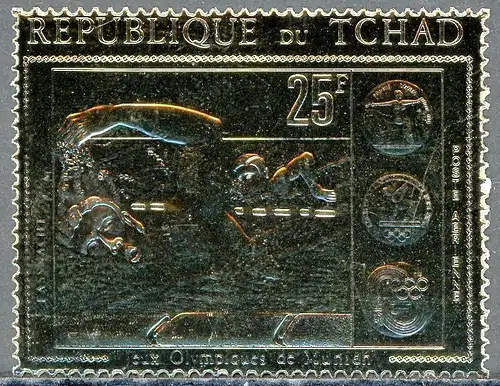 Tschad Goldmarke 416 A postfrisch Olympia München 1972 #1J085