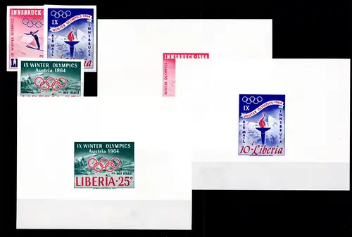 Liberia 612-614 B postfrisch Einzelmarken und Einzelblocks #GD006