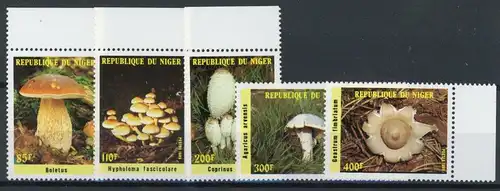 Niger 962-966 postfrisch Pilze #1G378