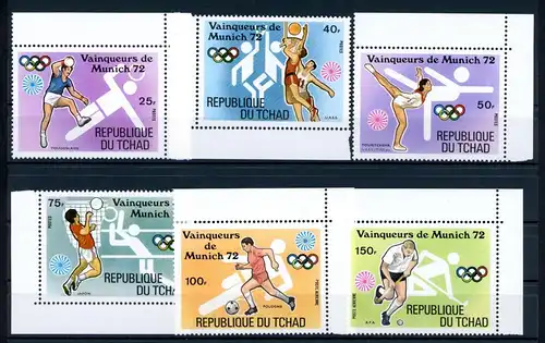 Tschad 634-639 A postfrisch Olympia München 1972 #1J086