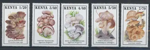 Kenia 486-490 postfrisch Pilze #1G184