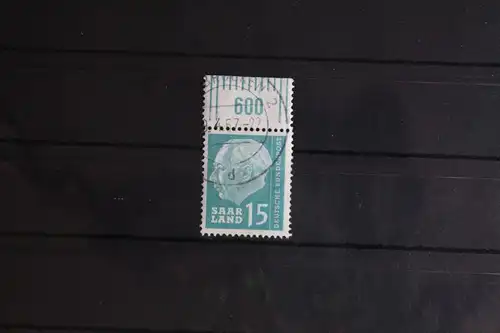 Saarland 388W OR gestempelt mit Oberrand #FZ236