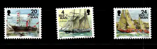 Großbritannien Isle of Man 676-678 postfrisch Schifffahrt #FU693