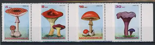 Mosambik 1057-1060 postfrisch Pilze #1G399