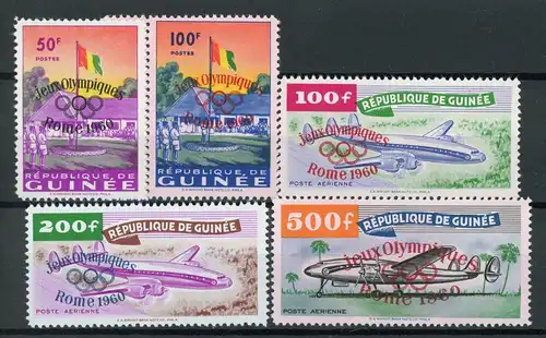 Guinea 49-53 postfrisch Olympia 1960 Rom #1H729