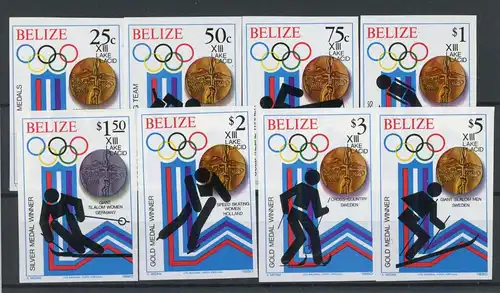 Belize 501-508 B postfrisch Olympia 1980 Lake Placid #1H533