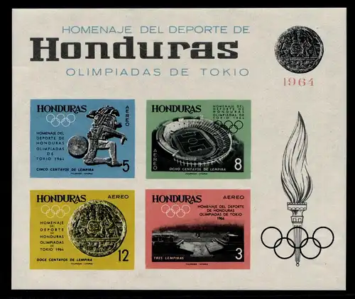 Honduras Block 6 B postfrisch #GD068