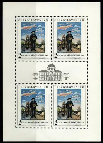 Tschechoslowakei Kleinbogen 1718 postfrisch Kunst #GG2170