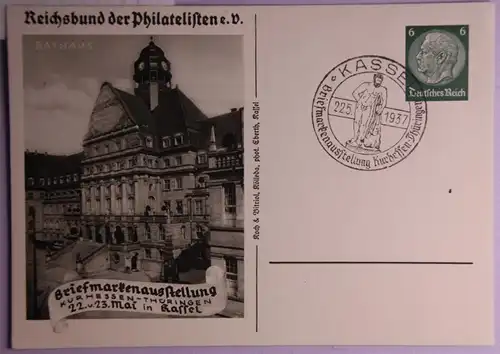 Deutsches Reich PP127/C53-02 als Ganzsache Kassel #BB916