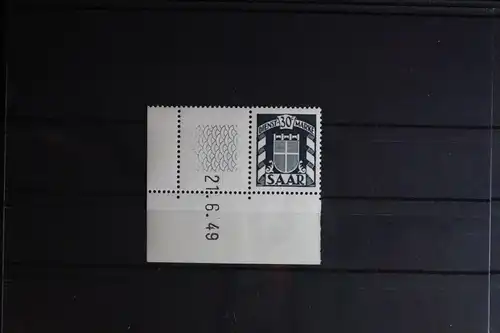 Saarland Dienstmarken 34 Br postfrisch Eckrand mit Druckdatum #FZ209