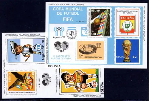 Bolivien Block 98-99 postfrisch Fußball WM 1978 #1H642