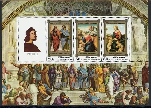 Korea Block 141 postfrisch Raffael, Kunst #1H684