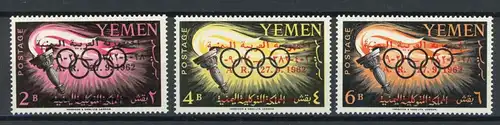 Jemen arab. Rep. 325-327 postfrisch Olymische Spiele #1H728