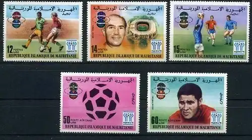 Mauretanien 584-588 postfrisch Fußball WM 1978 #GB615