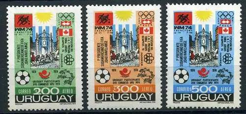 Uruguay 1313-1315 postfrisch #GB642